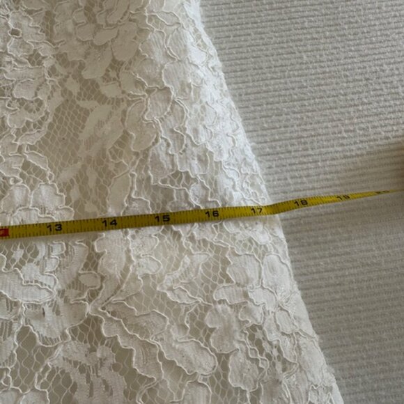 Couture Lace & Crystal Embellished Wedding Dress Women's Sz. 12 - Picture 16 of 16